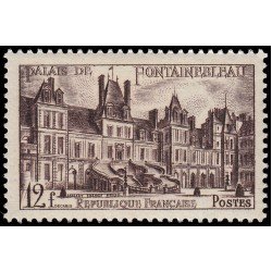 France Francia 878 1951 Castillo de Fontainebleau MNH France Francia 878 1951 Castillo de Fontainebleau MNH