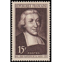 France Francia 882 1951 Tricentenario del nacimiento de Sant Jean Baptiste de la Salle MNH France Francia 882 1951 Tricentenario del nacimiento de Sant Jean Baptiste de la Salle MNH