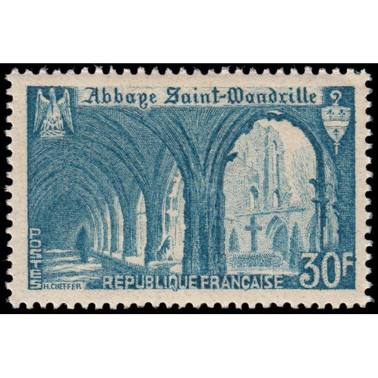 France Francia 888 1951 Abadía de St. Wandrille MNH