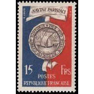 France Francia 906 1951 Bimilenario de Paris Sello de la Corporación de los barqueros MNH