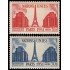 France Francia 911/12 1951 6 Sesión de Naciones Unidas en Paris MNH