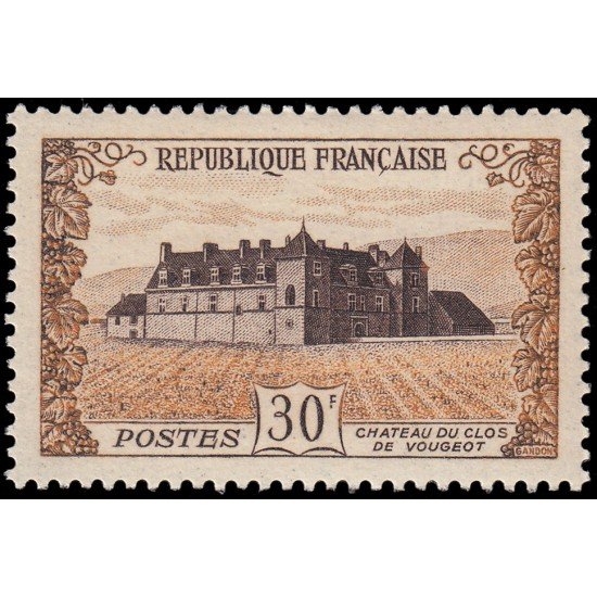 France Francia 913 1951 4 Centenario del castillo de Clos de Vougeot MNH France Francia 913 1951 4 Centenario del castillo de Clos de Vougeot MNH