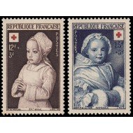 MED France Francia 914/15 1951 A favor de la Cruz Roja MNH