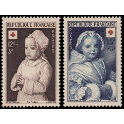 MED France Francia 914/15 1951 A favor de la Cruz Roja MNH
