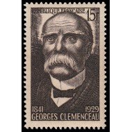 France Francia 918 1951  33 aniv. del Armisticio Georges Clemeneau MNH