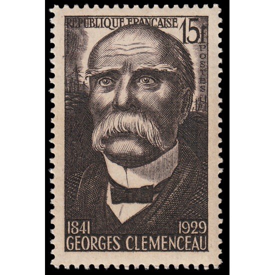 France Francia 918 1951  33 aniv. del Armisticio Georges Clemeneau MNH