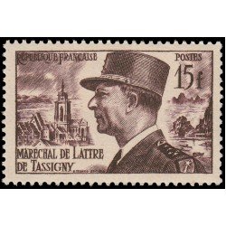 France Francia 920 1952 Mariscal de Lattre de Tassigny MNH France Francia 920 1952 Mariscal de Lattre de Tassigny MNH