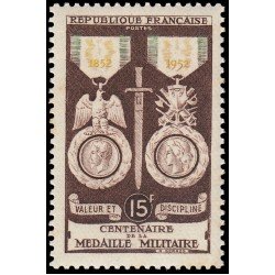 France Francia 927 1952 Centenario de la Medalla militar MNH France Francia 927 1952 Centenario de la Medalla militar MNH