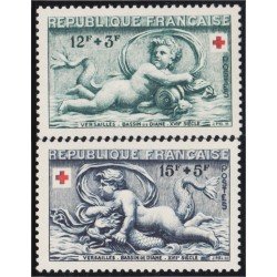 France Francia 937/38 1952 A favor de la Cruz Roja MNH France Francia 937/38 1952 A favor de la Cruz Roja MNH