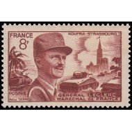 France Francia 942 1953 Mariscal Leclerc MNH