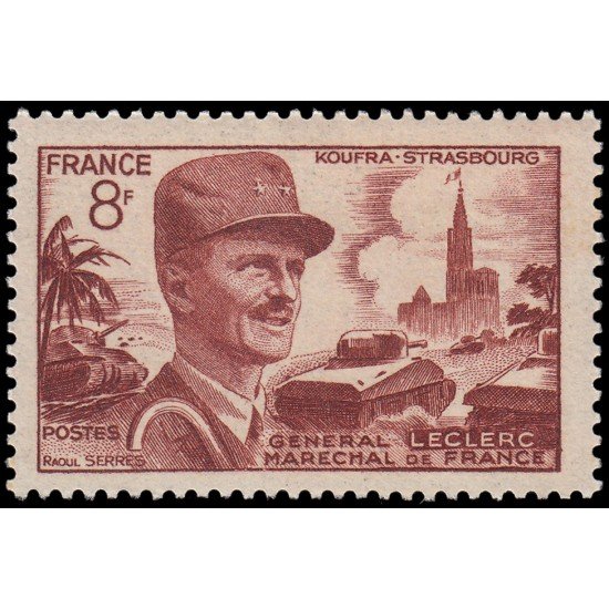France Francia 942 1953 Mariscal Leclerc MNH France Francia 942 1953 Mariscal Leclerc MNH