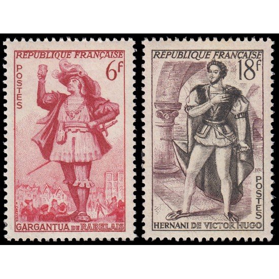 France Francia 943/44 1953 Teatro francés MNH