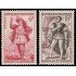 France Francia 943/44 1953 Teatro francés MNH