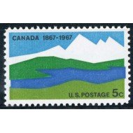 VAR2/S Estados Unidos  USA   Nº 827 Confederación canadiense , lujo