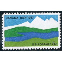 VAR2/S Estados Unidos USA Nº 827 Confederación canadiense , lujo VAR2/S Estados Unidos USA Nº 827 Confederación canadiense , lujo