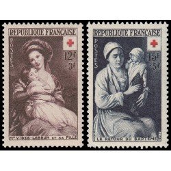MED/S France Francia  966/67 1953  A favor de la Cruz Roja MNH