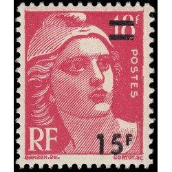 France Francia 968 1954 Sello de 1951 Marianne de Gandon MNH France Francia 968 1954 Sello de 1951 Marianne de Gandon MNH