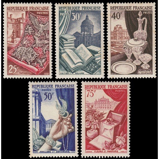 France Francia 970/74 1954 Producciones de lujo Obras de arte MNH