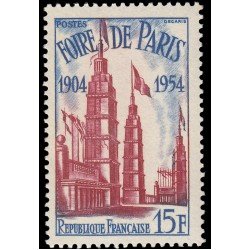 France Francia 975 1954 50 aniv. de la Feria de París MNH France Francia 975 1954 50 aniv. de la Feria de París MNH