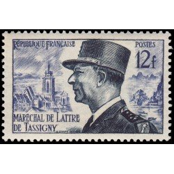 France Francia 982 1954 Mariscal de Lattre de Tassigny MNH France Francia 982 1954 Mariscal de Lattre de Tassigny MNH