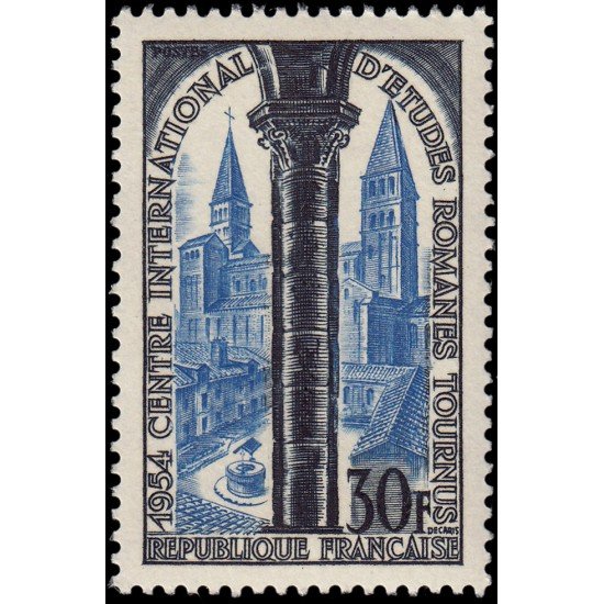 France Francia 986 1954 1º Seminario del Centro Internacional de Estudios romanos (Tournus) MNH