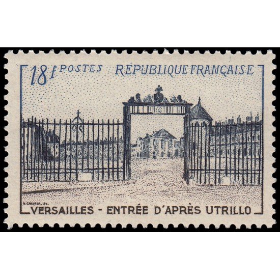 France Francia 988 1954 Verja de entrada del castillo de Versailles MNH