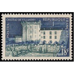 France Francia 995 1954 Castillo de Villandry (Touraine) MNH France Francia 995 1954 Castillo de Villandry (Touraine) MNH