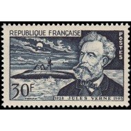 France Francia 1026 1955 50 aniv. de la muerte de Jules Verne MNH