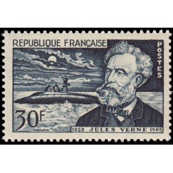 France Francia 1026 1955 50 aniv. de la muerte de Jules Verne MNH France Francia 1026 1955 50 aniv. de la muerte de Jules Verne MNH