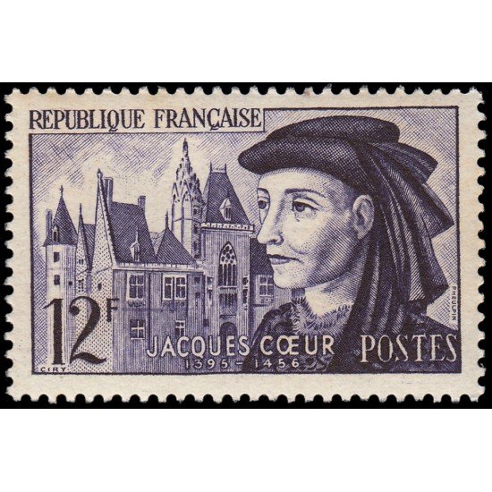 France Francia 1034 1955 5 Centenario de la muerte de Jacques Coeur MNH