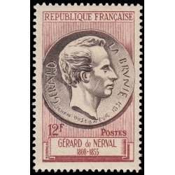 France Francia 1043 1955 Centenario de la muerte del escritor Gérard Labrunie MNH France Francia 1043 1955 Centenario de la muerte del escritor Gérard Labrunie MNH