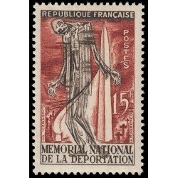 France Francia 1050 1956 Memorial nacional de la deportación a Struthof (Alsacia) MNH France Francia 1050 1956 Memorial nacional de la deportación a Struthof (Alsacia) MNH