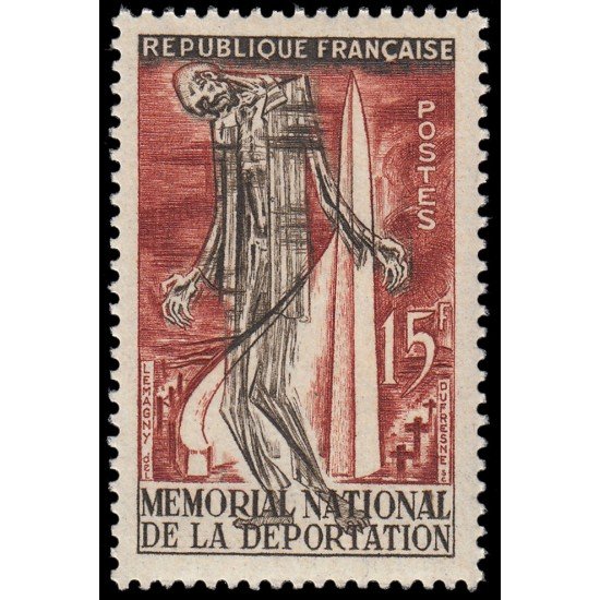 France Francia 1050 1956 Memorial nacional de la deportación a Struthof (Alsacia) MNH