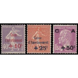 France Francia 249/51 1928 Semeuse, Pasteur MNH France Francia 249/51 1928 Semeuse, Pasteur MNH