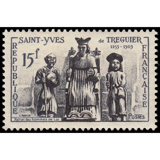 France Francia  1063 1956 St. Yves patrón de los abogados MNH