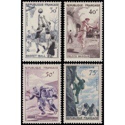 DEP1/S France Francia 1072/75 1956 Serie de deportes MNH DEP1/S France Francia 1072/75 1956 Serie de deportes MNH