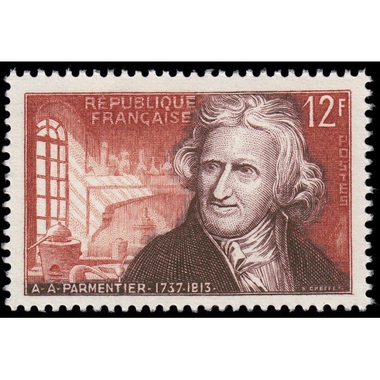 France Francia 1081 1956 Antoine-Agustin creador de la química alimentaria MNH