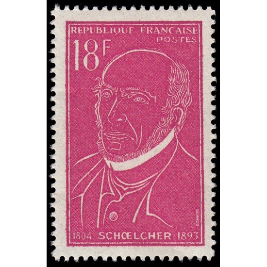 France Francia 1092 1957 A la memoria de Victor Schoelcher MNH