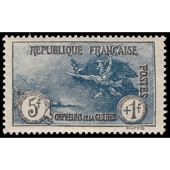 France Francia 232 1926-1927 Huérfanos de guerra  Valor clave MNH