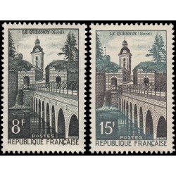 France Francia 1105/06 1957 El Quesnoy MNH France Francia 1105/06 1957 El Quesnoy MNH