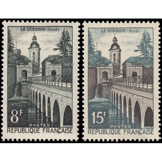 France Francia 1105/06 1957 El Quesnoy MNH