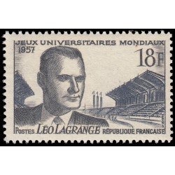 France Francia 1120 1957 Juegos universitarios mundiales (París) MNH France Francia 1120 1957 Juegos universitarios mundiales (París) MNH