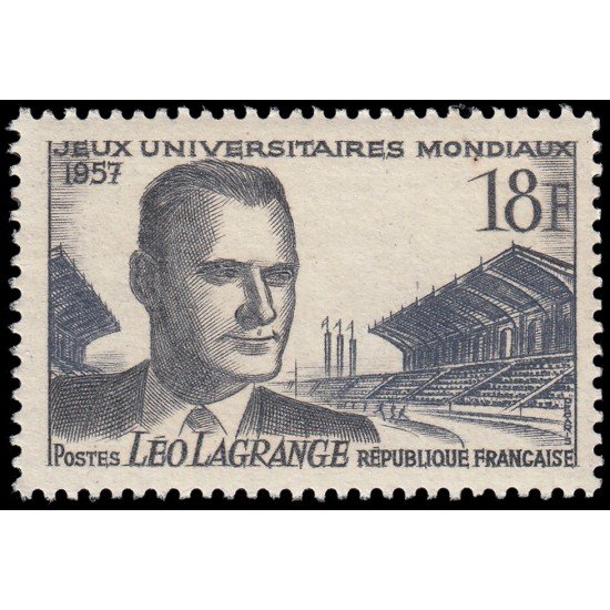 France Francia 1120 1957 Juegos universitarios mundiales  (París) MNH