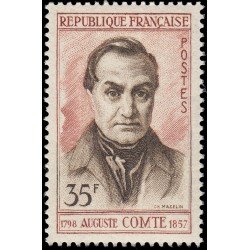 France Francia 1121 1957 Centenario de la muerte de Auguste Comte MNH France Francia 1121 1957 Centenario de la muerte de Auguste Comte MNH