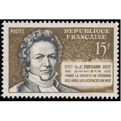 France Francia 1139 1957 Centenario de la muerte del químico L.-J.Thenard y fundación de la Sociedad de ayuda de los amigos de la ciencia MNH France Francia 1139 1957 Centenario de la muerte del químico L.-J.Thenard y fundación de la Sociedad de ayuda de los amigos de la ciencia MNH