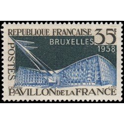France Francia 1156 1958 Exposición de Bruselas MNH France Francia 1156 1958 Exposición de Bruselas MNH