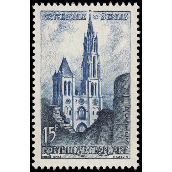 France Francia 1165 1958 Catedral de Senlis MNH