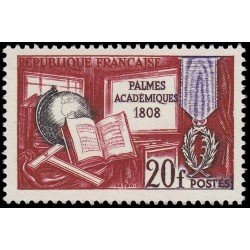 France Francia 1190 1959 150º Aniv. de las Palmas académicas MNH France Francia 1190 1959 150º Aniv. de las Palmas académicas MNH