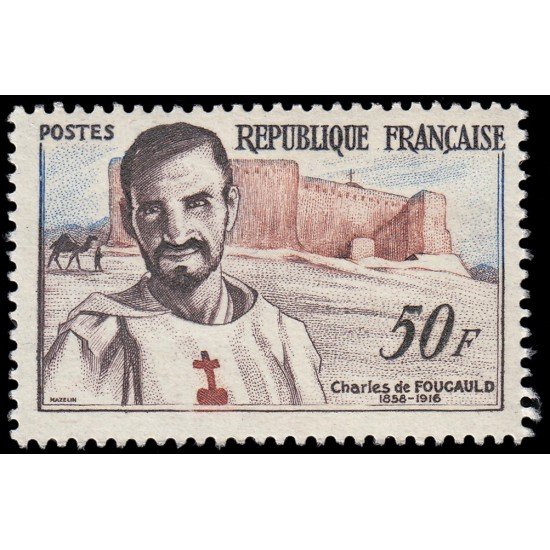 France Francia 1191 1959 Centenario del nacimiento de Charles Foucauld MNH