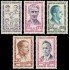 France Francia 1198/02 1959 Héroes de la reisitencia MNH